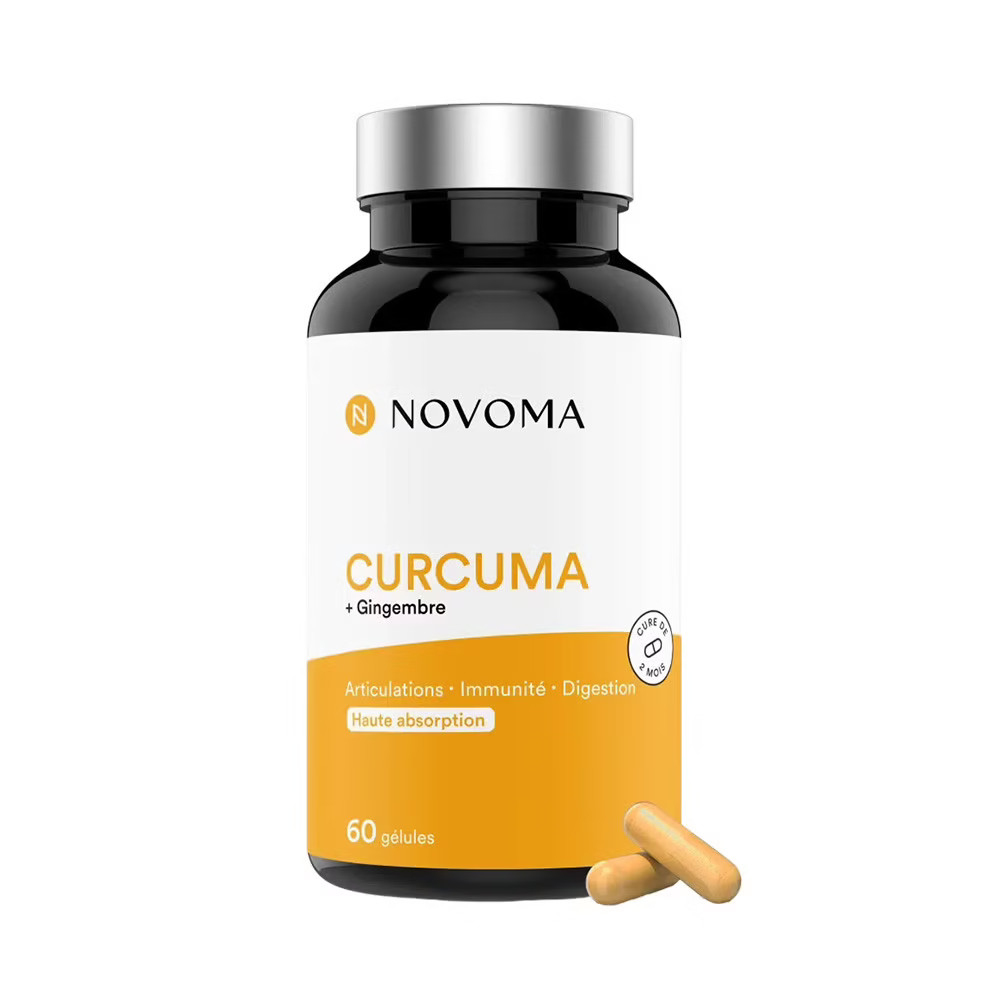 Curcuma Novoma 60 caps super aliment antioxydant naturel gélule