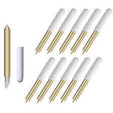 10 Pack Cutting Blades for Cricut Maker, Premium Replacement Blade with Fine Spit...