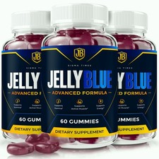 JellyBlue Gummies, Jelly Blue Gummy Supplement, Male Nutrition Support - 3 Pack