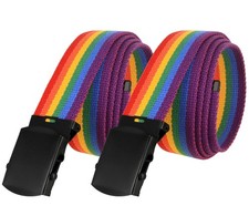 ALC-1-5 2P Canvas Belt Web Belt Military Belt Non Leather Belt One Size fits ...
