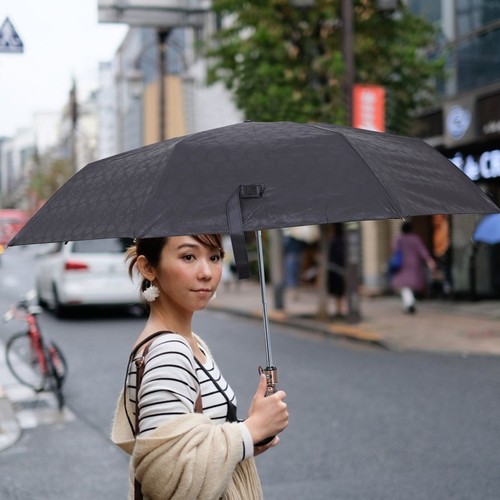 Parapluie De Voyage Avec Protection Uv Upf 50+ Avec Poignée En Bois