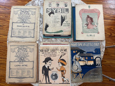 Lot of 75+ vintage sheet music 1900 - 1919 Patriotism, Southern, Native American