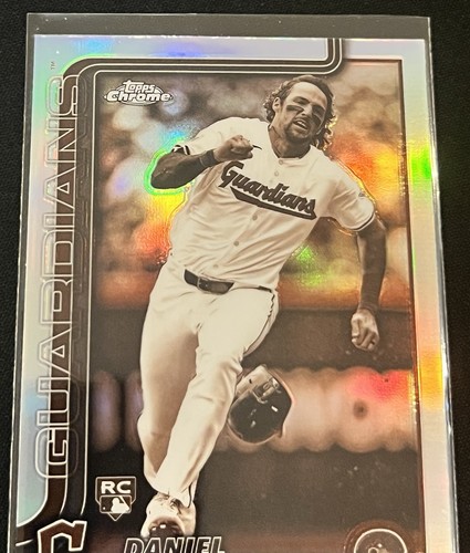 2025 Topps Chrome Daniel Schneemann #43 Sepia Refractor Parallel Rookie RC - Picture 4 of 4