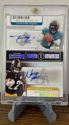 2021 Contenders Travis Etienne Jr./Najee Harris Round 1 Numbers Dual Auto 9/49
