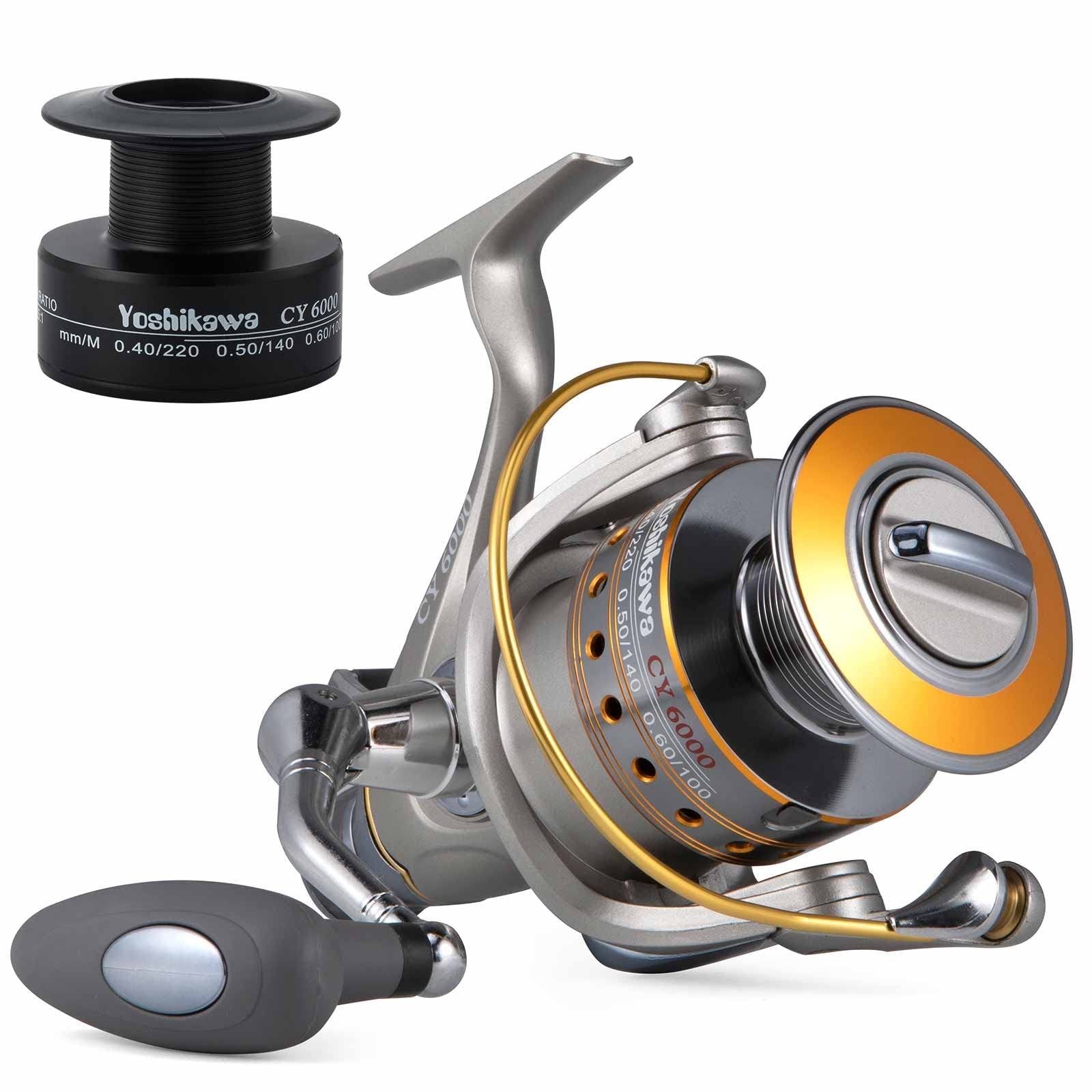 Yoshikawa Baitfeeder Spinning Reel Fishing 5.5:1 11 High Pow