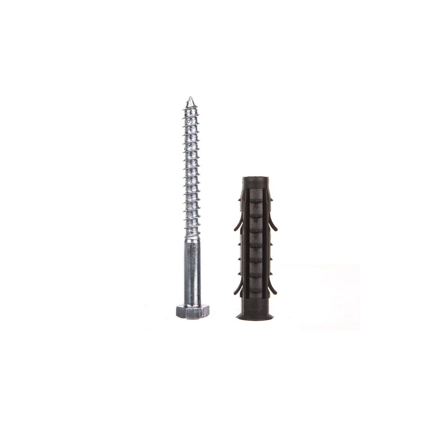 Dowels with screw/key/KRN fi12 6x80 22.185/50 pcs
