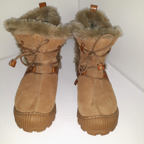 Earth Kalso Womens Leather Central Boots Sz 8.5 B Thinsulate Deer Negative Heel - Picture 2 of 17