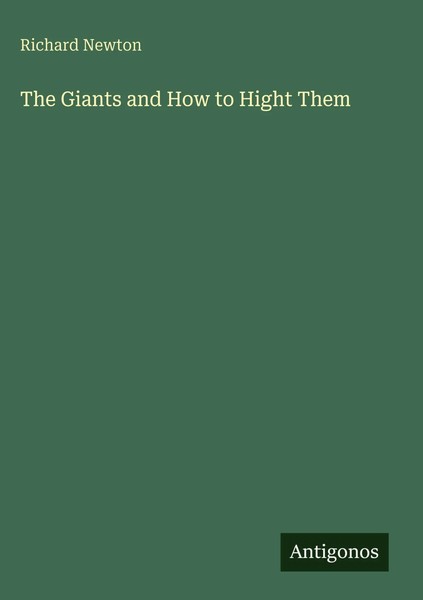 Richard Newton | The Giants And How To Hight Them | Buch | Englisch (2025)-image