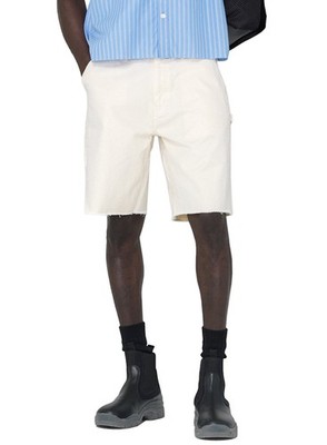 John Elliott Mens Cut-Off Cotton Work Shorts 1 / Small Natural - NWT $348