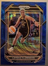 2023 Panini Prizm WNBA - Layshia Clarendon #74 Blue Wave Prizm