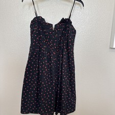 Madewell Pintuck Cami Dress in Fresh Strawberries Size 4