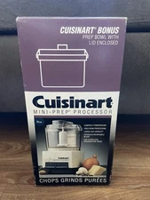 Cuisinart Mini-Prep Food Processor DLC-1 Bonus Prep Bowl Vintage 1993 FREE SHIP