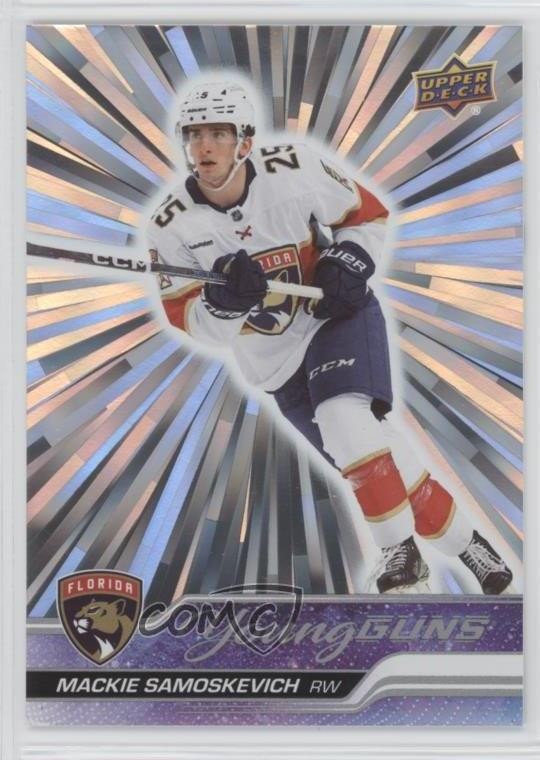 2023 Upper Deck Series 2 Young Guns Outburst Mackie Samoskevich #464 Rookie RC