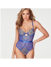 Frederick's of Hollywood Royal Blue Lace Bodysuit
