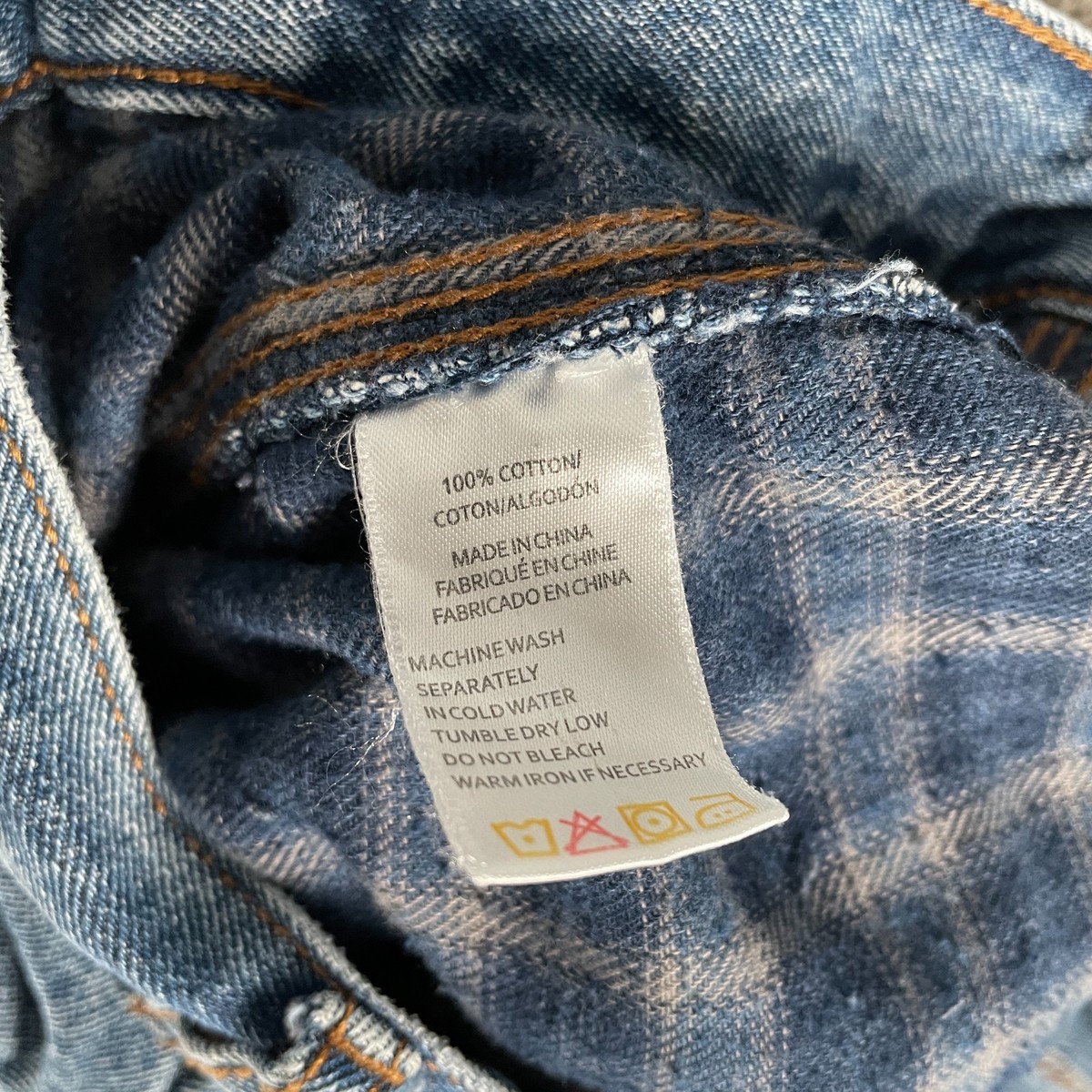 Wolverine Flannel Lined Carpenter Jeans Men’s 44x32 Blue Denim Workwear Cotton View 4