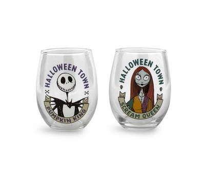 Disney The Nightmare Before Christmas 20-Ounce Stammlos Weingläser Set Mit 2