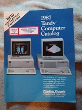 VTG Vintage 1987 TANDY Computer Catalog Book RADIO SHACK Store Electronics RARE!