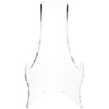 Plymor Clear Acrylic Elevated Easel w/ Support Ledges, 10.5"H x 6.375"W x 6.25"D
