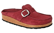 Birkenstock Womens BUCKLEY Suede Clog ZINFANDEL Narrow US 8 - 8.5 EU 39 NEW