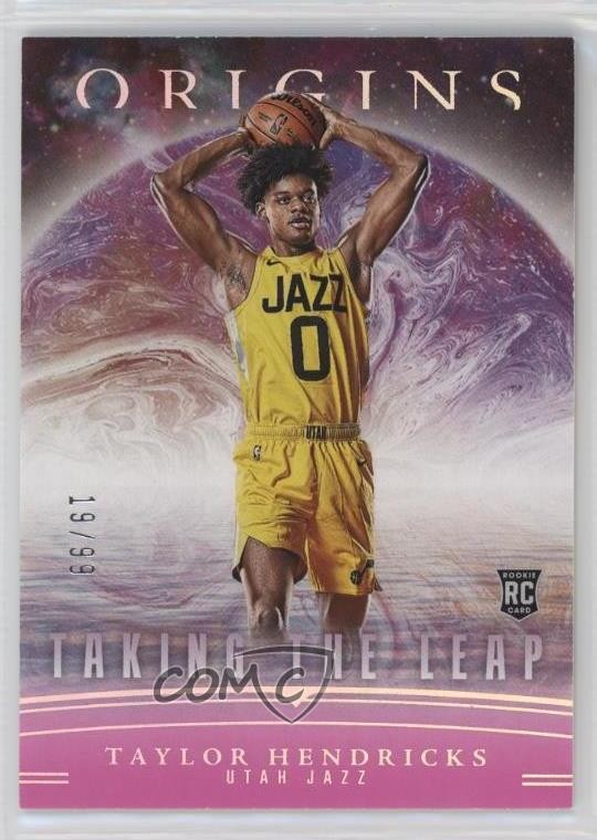 2023 Panini Origins Taking the Leap Pink 19/99 Taylor Hendricks Rookie RC 12ri