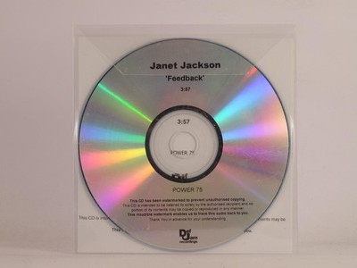 JANET JACKSON FEEDBACK (F29) 1 Track Promo CD Single including White Sleeve DEF 