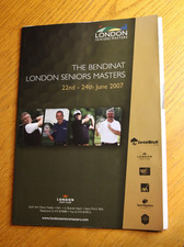 LONDON Seniors MASTERS Golf 2007 Programme SIGNED by 13 players-Jacklin,Torrance