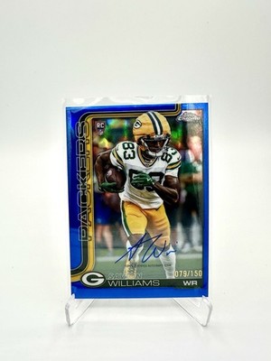 2025 Topps Chrome Savion Williams RC Auto Blue Refractor 079/150 RA-SW