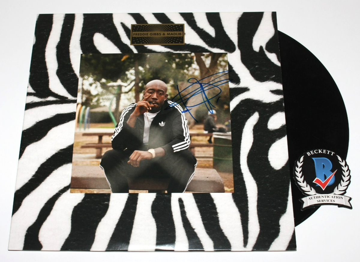 Freddie Gibbs Piñata Alfredo FREDDIE GIBBS SIGNED 'PINATA' ALBUM VINYL RECORD LP MADLIB BECKETT