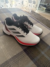 Adidas Adizero ZG Golf Shoes Mens UK 7 White Red Lightweight Comfort/31240