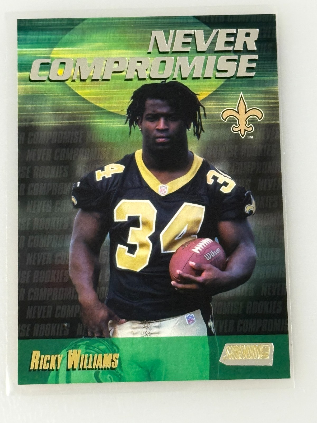 Ricky Williams Stadium Club Never Compromise #NC5 Base