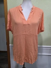 Loft Women's Medium, Orange Top