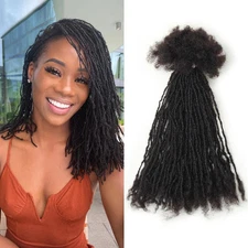 Micro Locs Extesnions Human Hair 0.2cm Thickness Sisterlocks Extensions Curly Ti