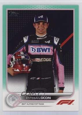 2022 Topps Formula 1 F1 Racers Aqua /199 Esteban Ocon #41 1c1