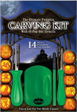 The Ultimate Pumpkin Carving Kit with 10 Pop-Out Stencils