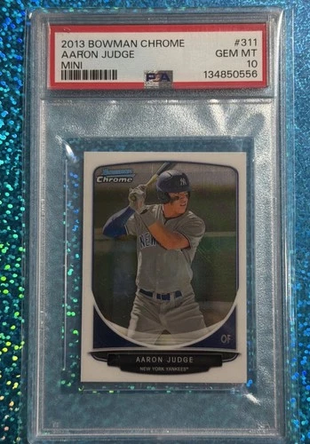 2013 Bowman Chrome #311 AARON JUDGE (RC, VAR) Mini - PSA 10 📈 New York Yankees