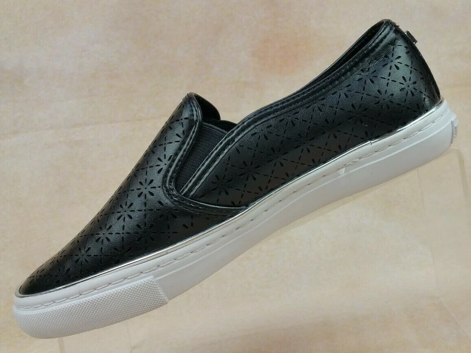 Ivanka Trump Itgaleya Black Perforated Cutout Slip On Sneaker Loafer Women 5.5 M - Image 3 of 4