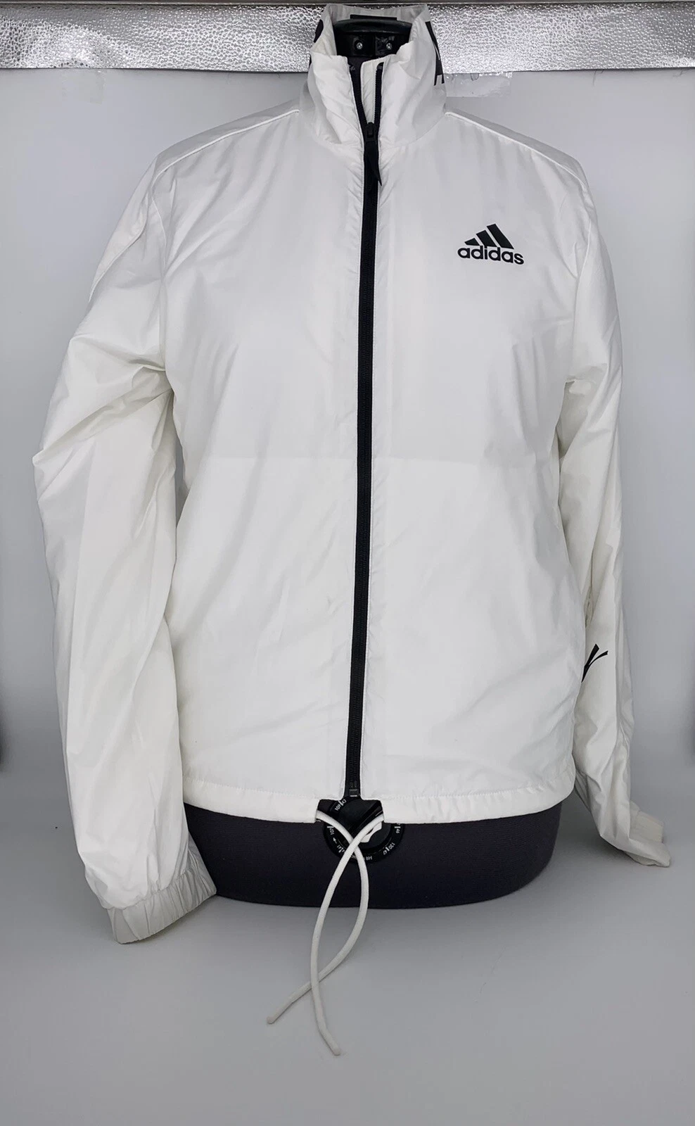 Adidas Light Insulated Logo Core White Jacket Size Small For Men DQ1608