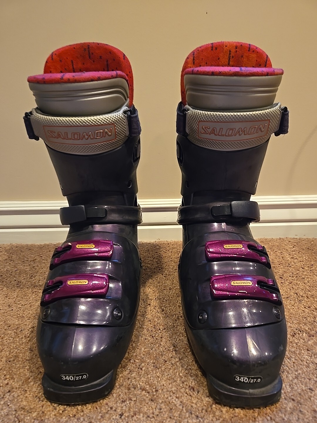 Salomon Optima 8.1 EXP Scarponi da Sci Mondo 27 340 mm Guscio Esterno Viola