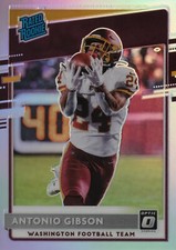 2020 Panini Donruss Optic Football Rated Rookies #185: Antonio Gibson Holo 2