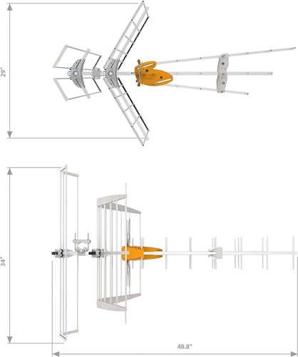 Televes DATBOSS 60 Mile Hi-VHFUHF Amplified Outdoor HDTV Antenna Replaces 149483 - Picture 3 of 9