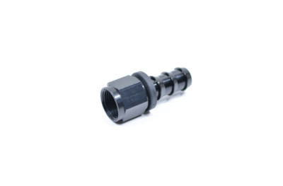 200110-BL Fragola -10 AN Straight Hose End Push Lock Lok Fitting Aluminum, Black