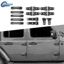 Door Handle/Tailgate Latch /Hood Hinge Trim Cover Decor Kit For Jeep wrangler JL