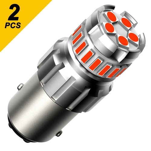 AUXITO Rojo 1157 7528 Bombilla LED Parada Trasera Freno Señal de Giro Luz SIN ERRORES 23SMD - Imagen 11 de 12