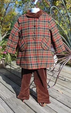 VTG 40/50s An Original Kute Kiddies Wool Snow Suit Velvet Pants Union Label