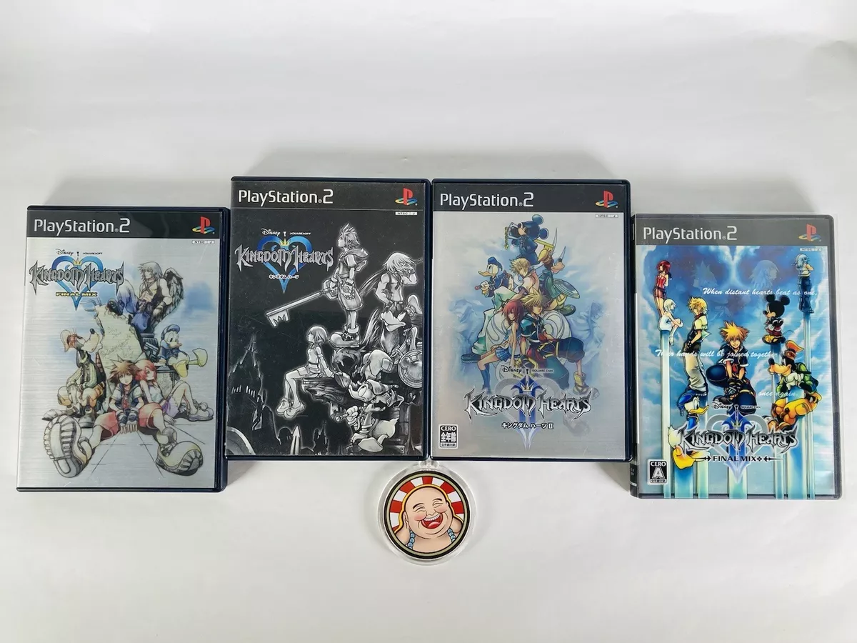 Kingdom Hearts 1 2 Final Mix 1 2 Lot 4 Games PS2 Japan JP Disney FF Square  Enix