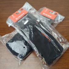 Simms PG-12482 Headwaters Fleece No Finger Gloves Black - Size M - LOT OF (2)!