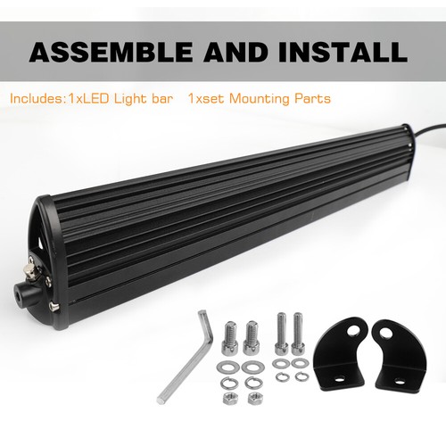 22/32/42/52'' Dual Row Straight LED Light Bar Spot Beam for 4x4 Offroad 4WD  - Picture 8 of 17
