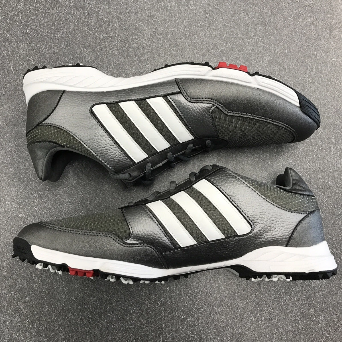 Gray adidas golf clearance shoes