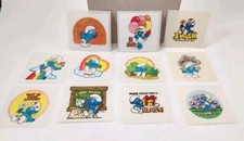 Vintage 1983 SMURFS STICKER Lot of 11 Original Roll Stickers UNUSED, NEW Peyo