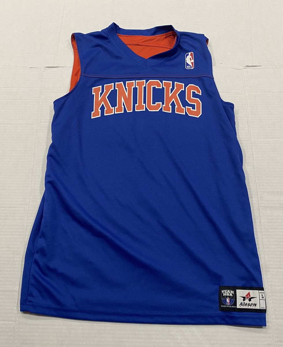 New York Knicks Shirt Youth Sz Large Reversible Basketball